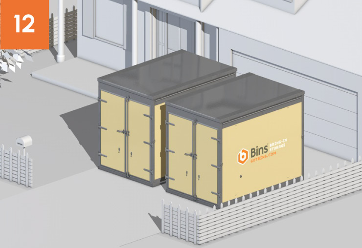10 ft Bins Container Placement 10 ft Bins Container Placement: 12