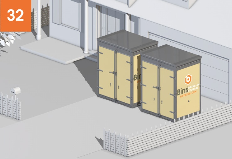 5 ft Bins Container Placement 5 ft Bins Container Placement: 32