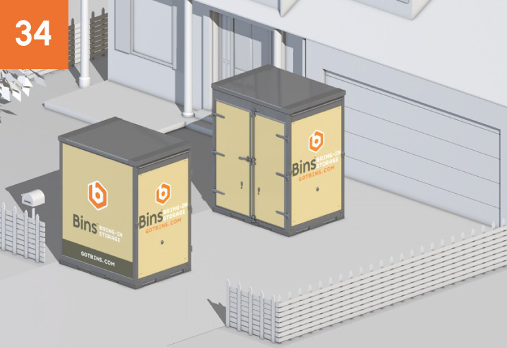 5 ft Bins Container Placement 5 ft Bins Container Placement: 34