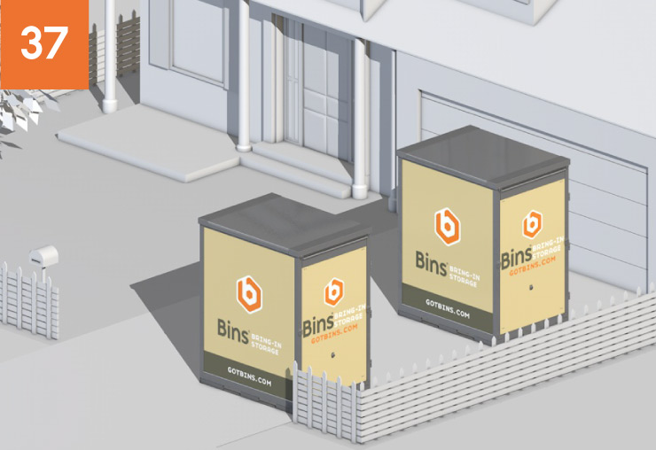 5 ft Bins Container Placement 5 ft Bins Container Placement: 37