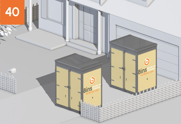 5 ft Bins Container Placement 5 ft Bins Container Placement: 40