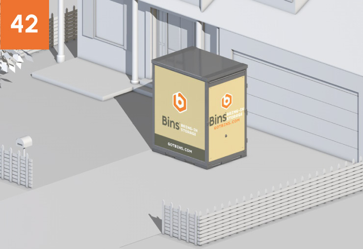 5 ft Bins Container Placement 5 ft Bins Container Placement: 42