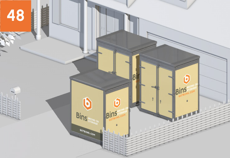 5 ft Bins Container Placement 5 ft Bins Container Placement: 48