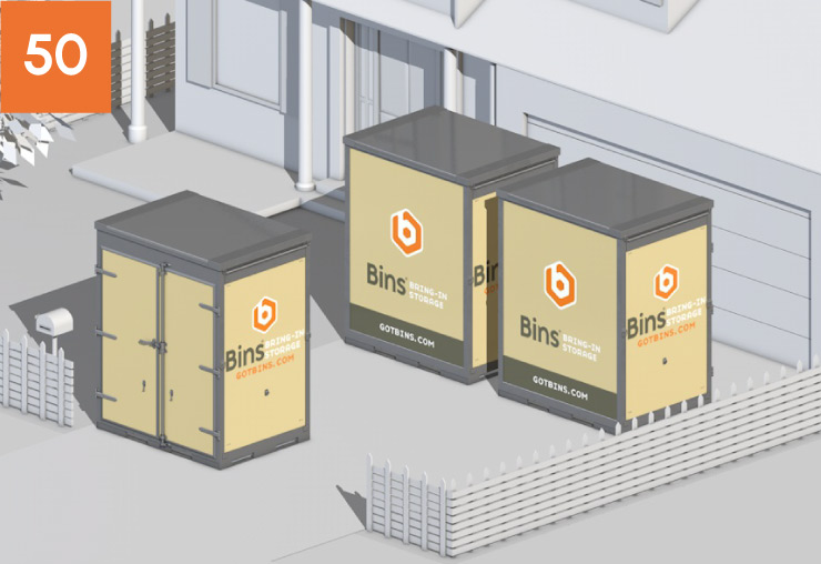 5 ft Bins Container Placement 5 ft Bins Container Placement: 50