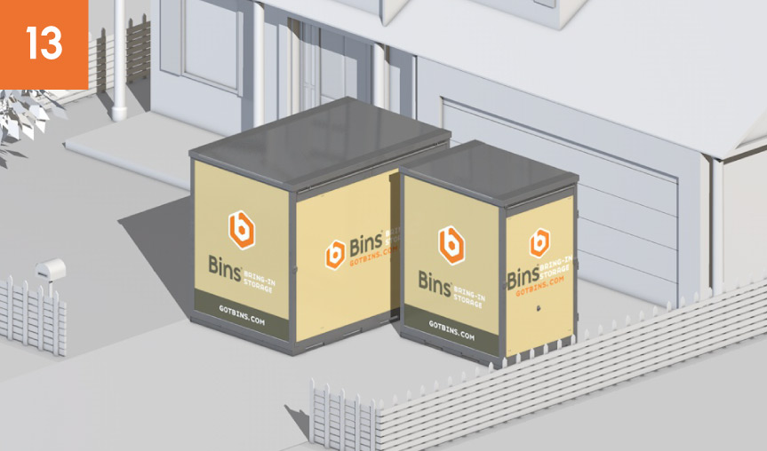10 ft & 5 ft Bins Combo Placement 10 ft & 5 ft Bins Combo Placement: 13