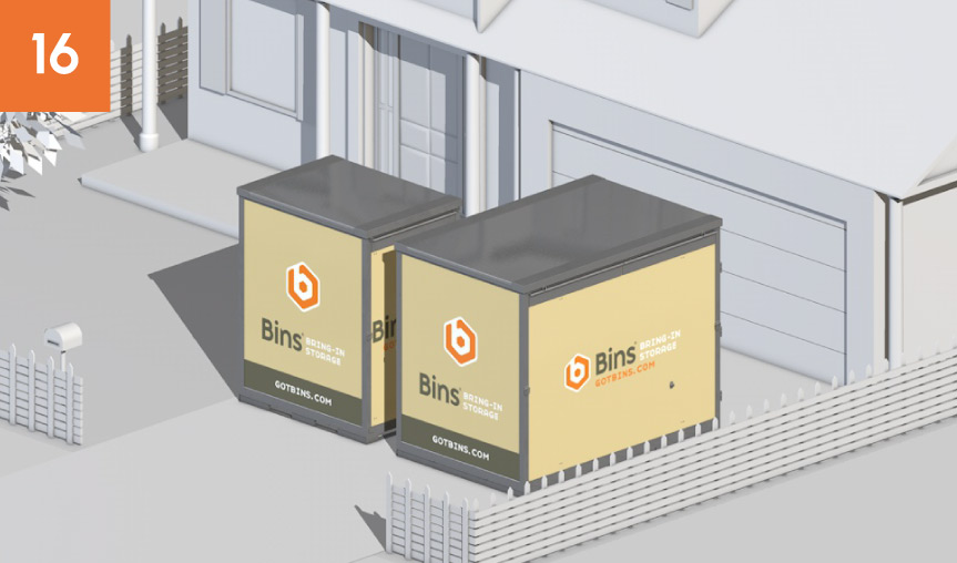 10 ft & 5 ft Bins Combo Placement 10 ft & 5 ft Bins Combo Placement: 16