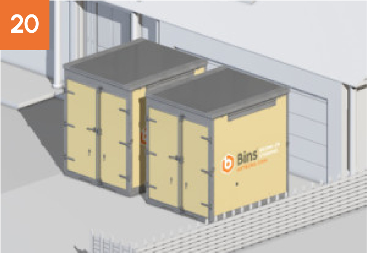 8 ft Bins Container 8 ft Bins Container: 20